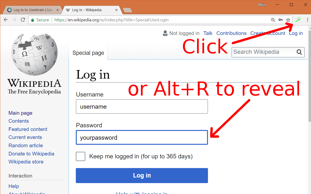Password Revealer with Keyboard Shortcut截图1