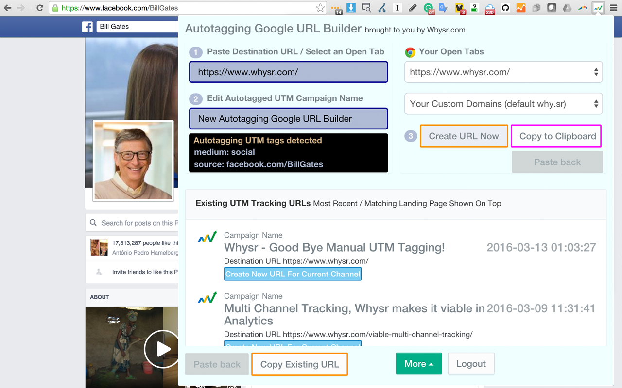 Autotagging Google URL Builder截图1