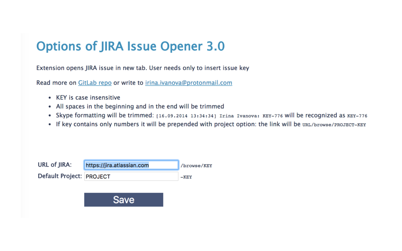 JIRA Issue Opener截图2
