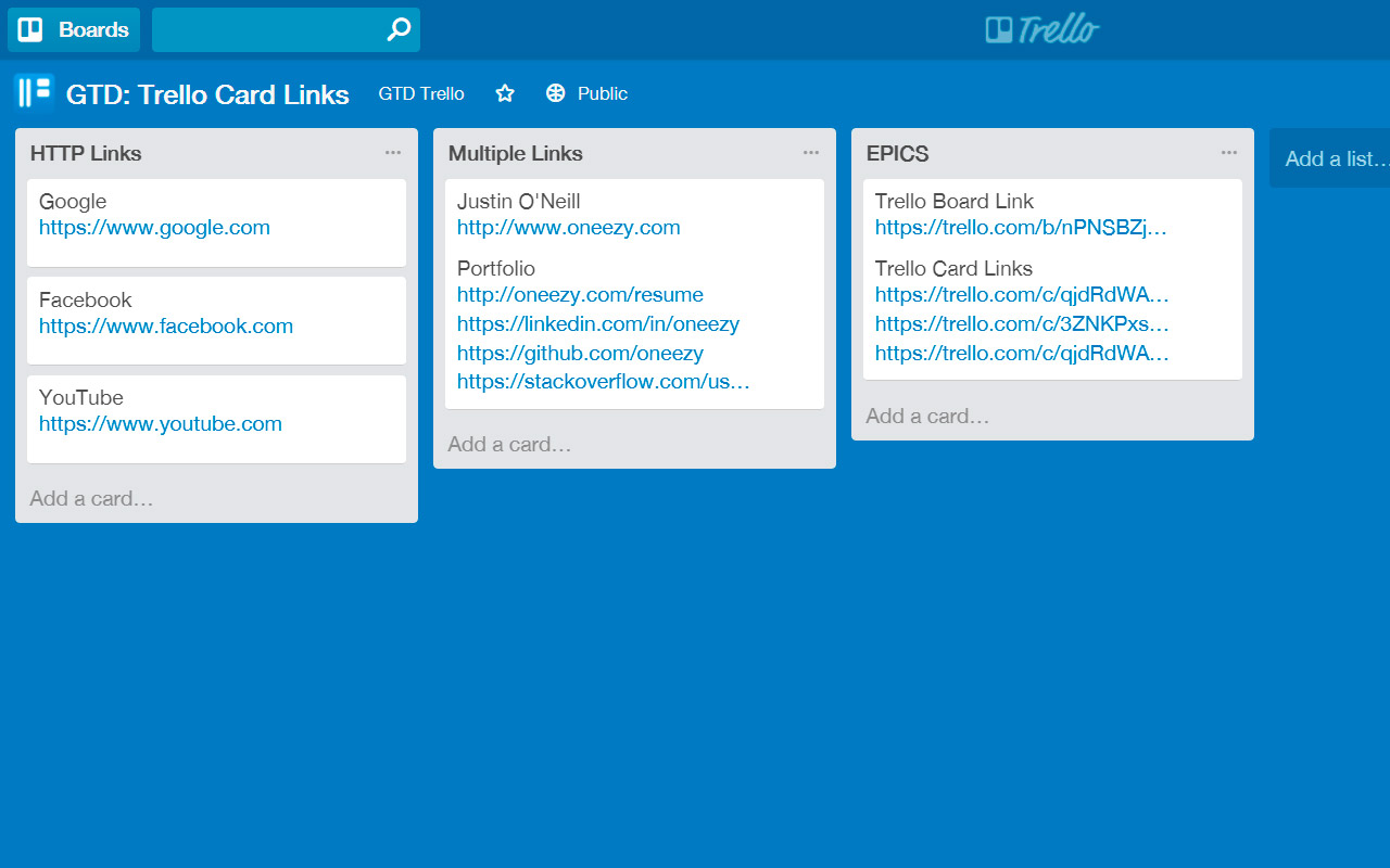 GTD: Trello Card Links截图3