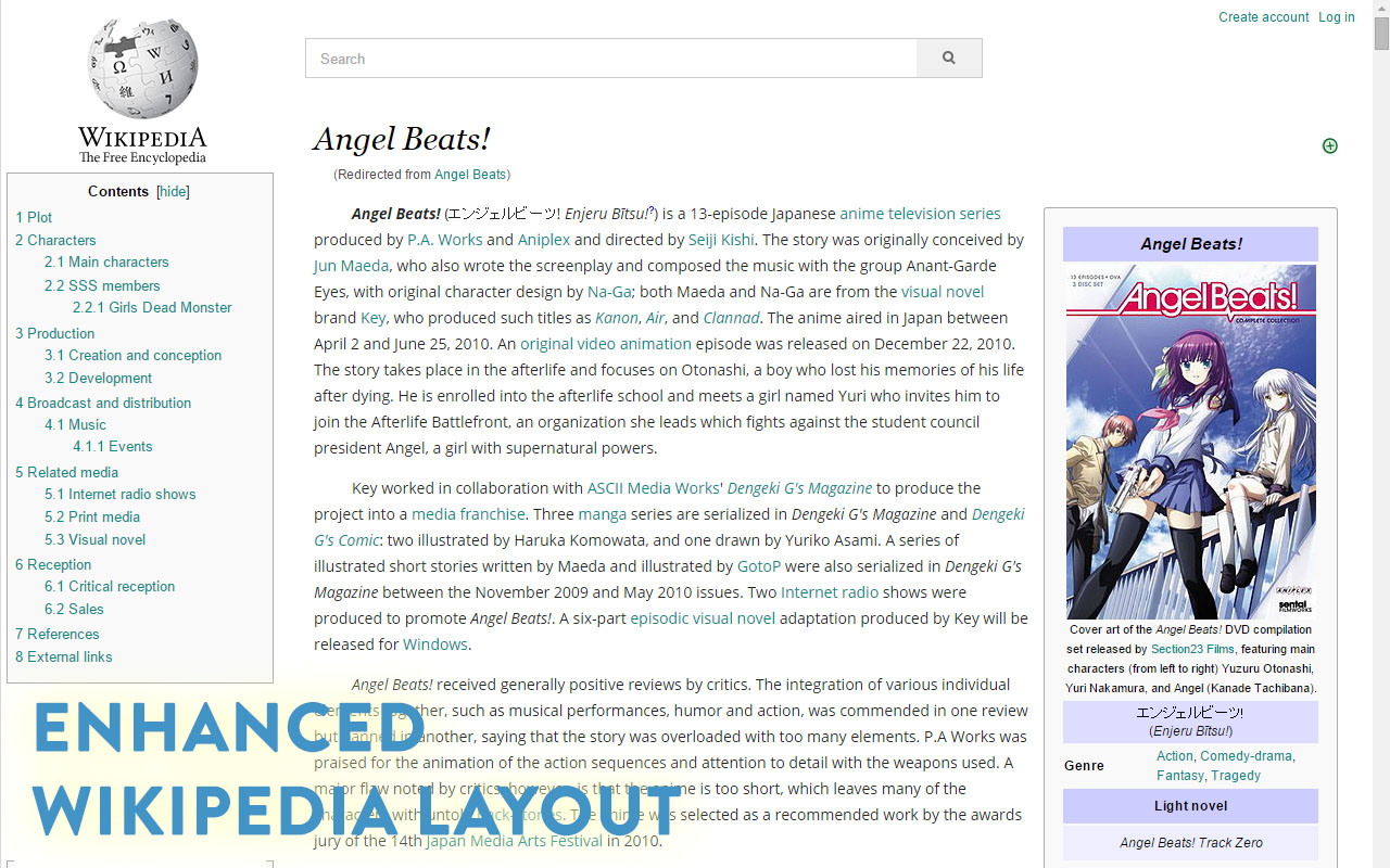 Enhanced Wikipedia UI截图2