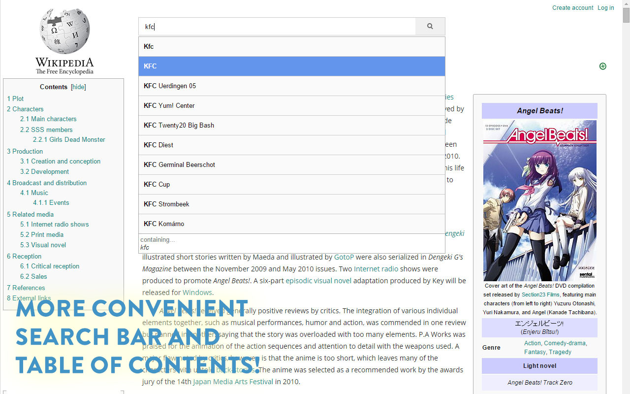 Enhanced Wikipedia UI截图4