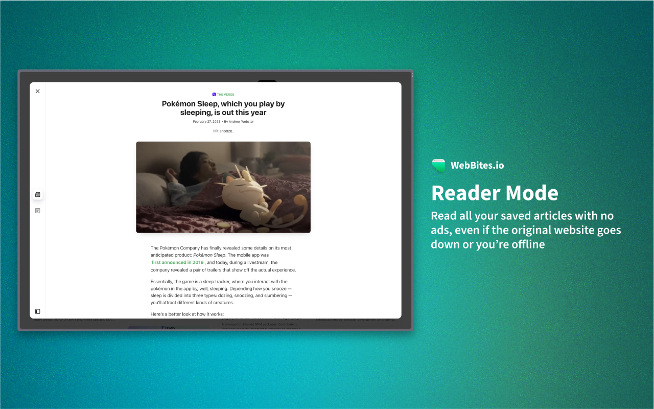 WebBites - browser extension截图1