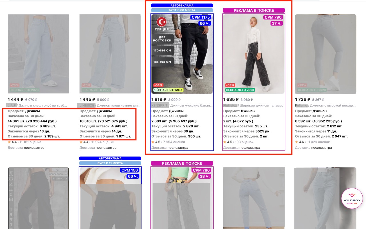 Wildbox - продвинутая аналитика Wildberries截图4
