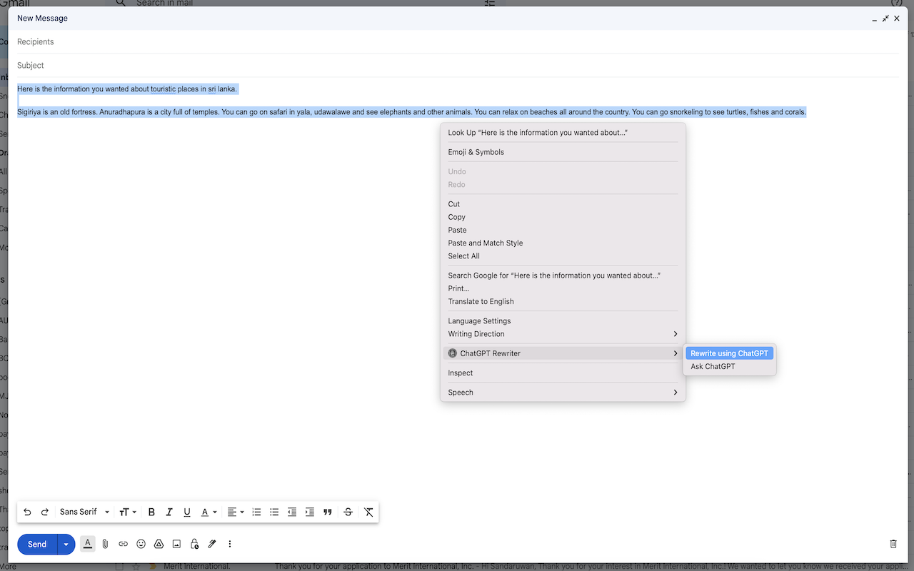 ChatGPT Rewriter截图1