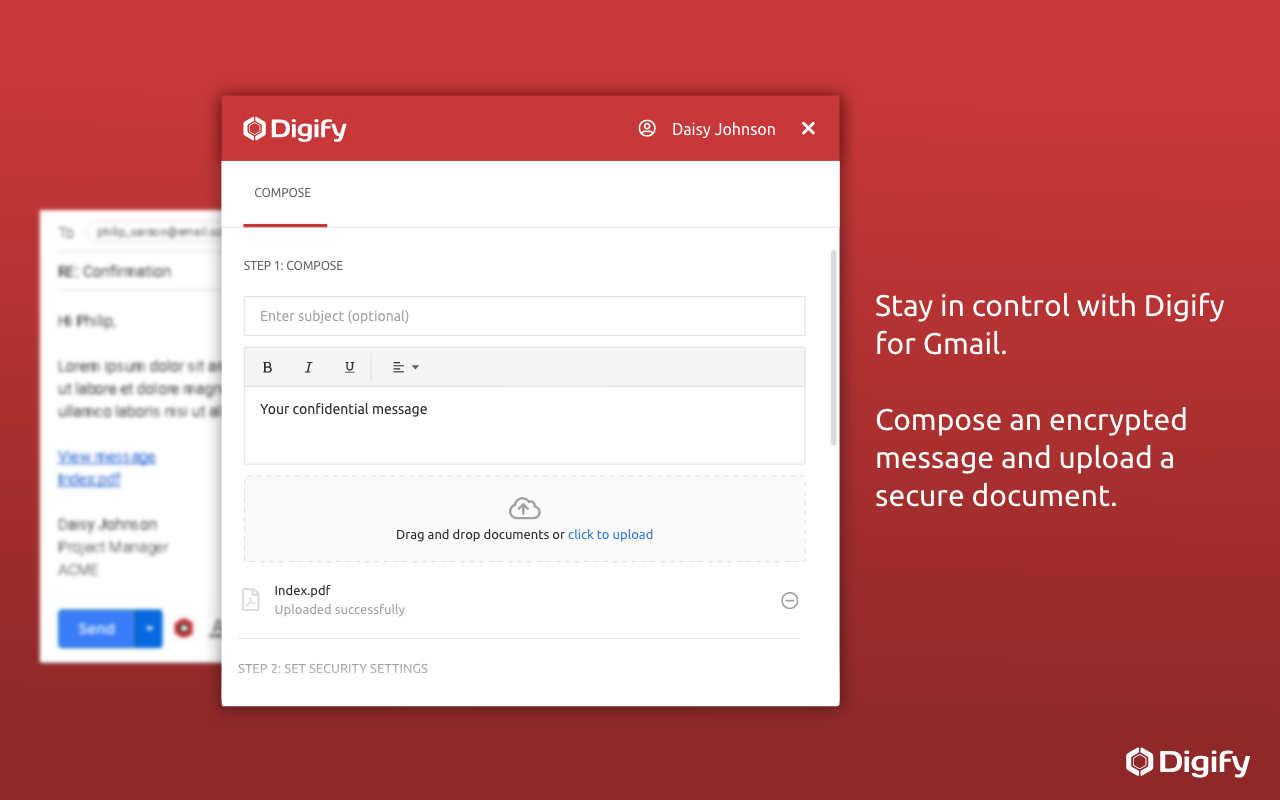 Digify for Gmail: Encrypt, track, and unsend截图2