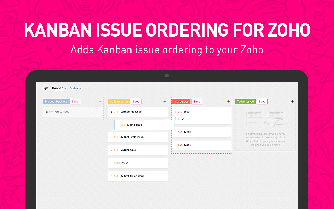 Kanban issue ordering for Zoho截图1