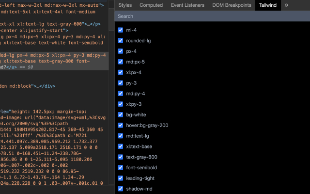 Tailwind Devtools截图2