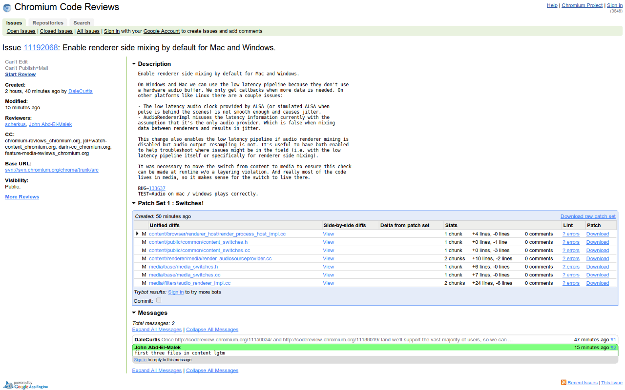 Chromium Review Tool截图1