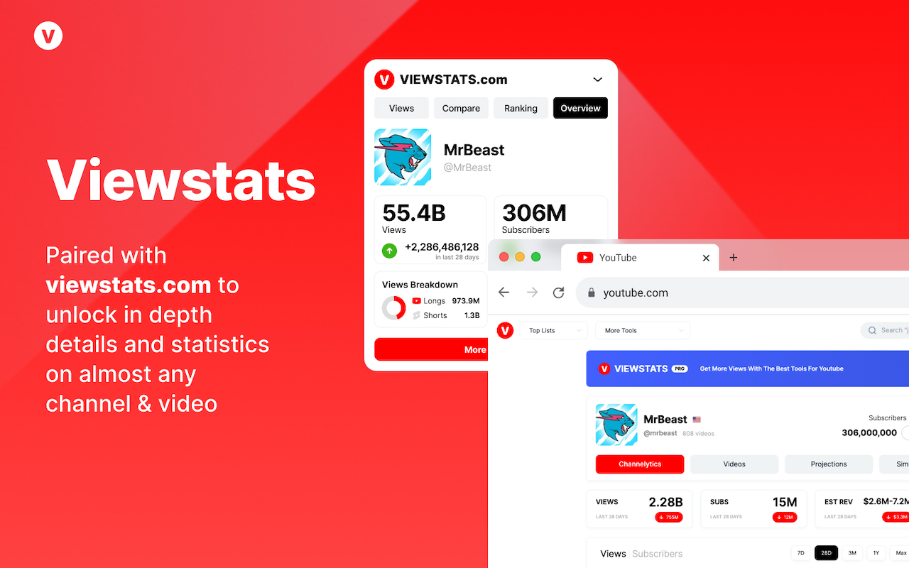 Viewstats - YouTube video & channel analytics截图1