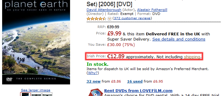 Amazon Prices for Ireland截图2