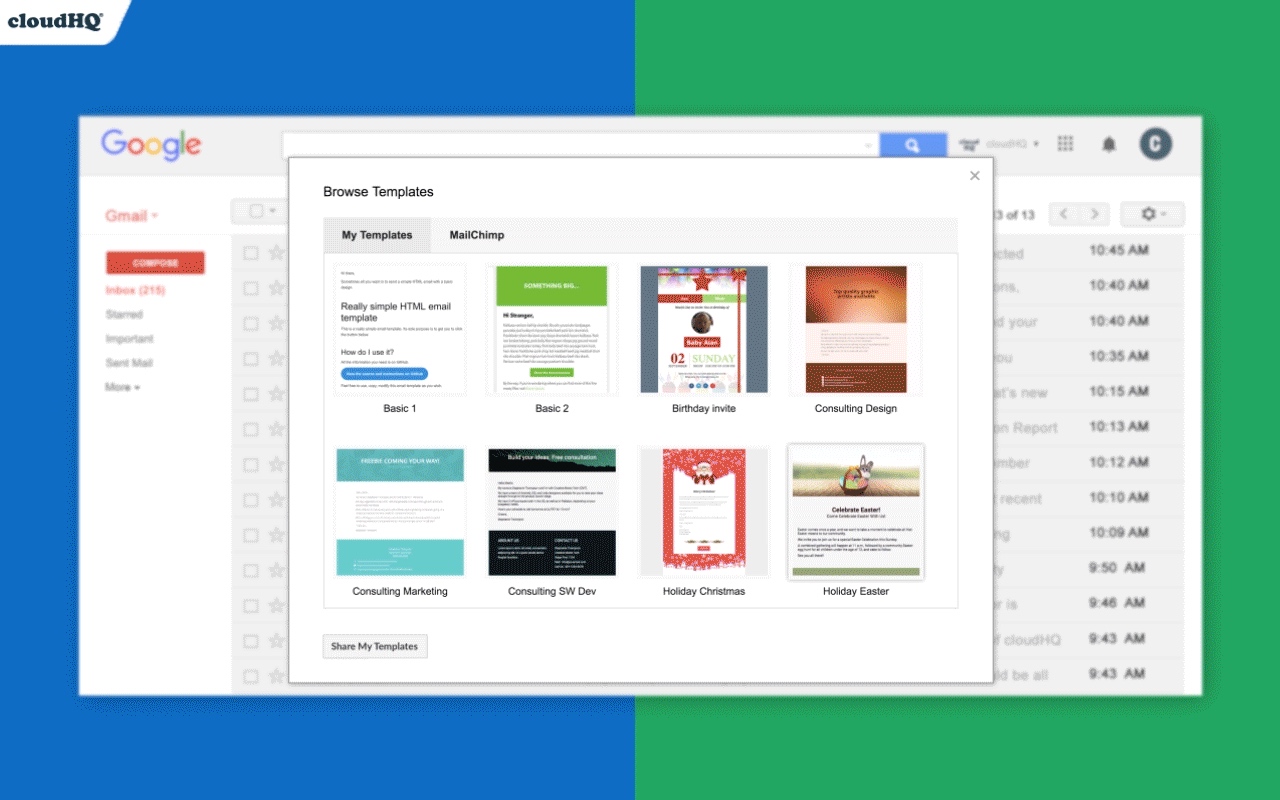Gmail™ Email Templates by cloudHQ截图4