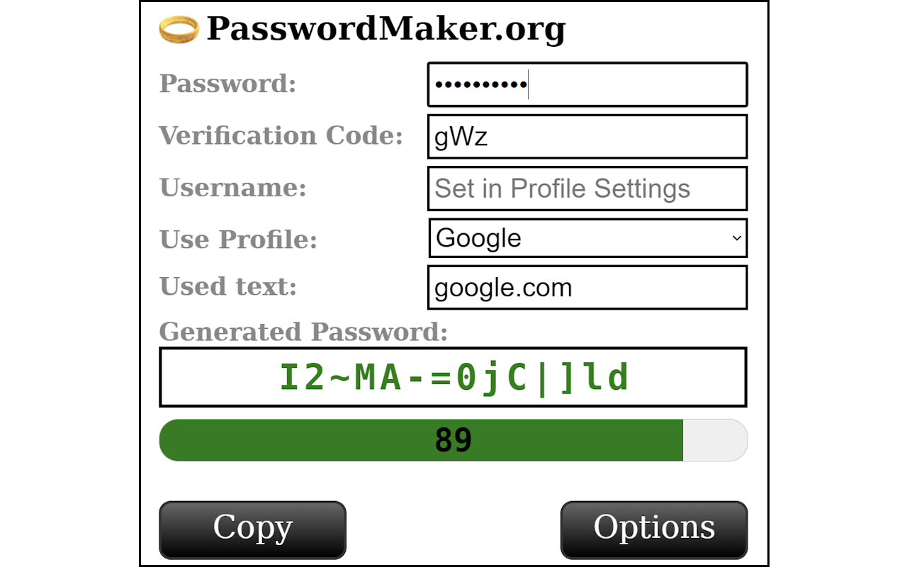 PasswordMaker Pro截图3
