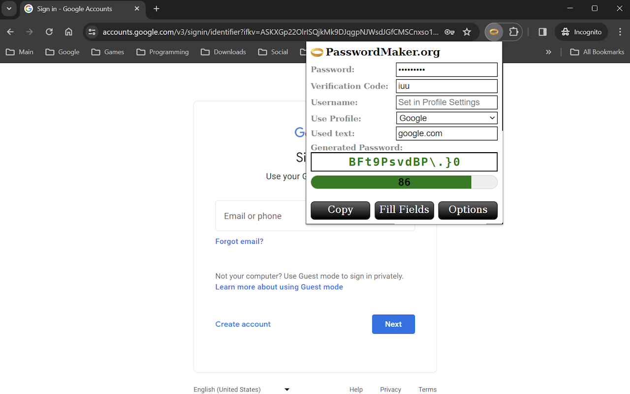 PasswordMaker Pro截图5
