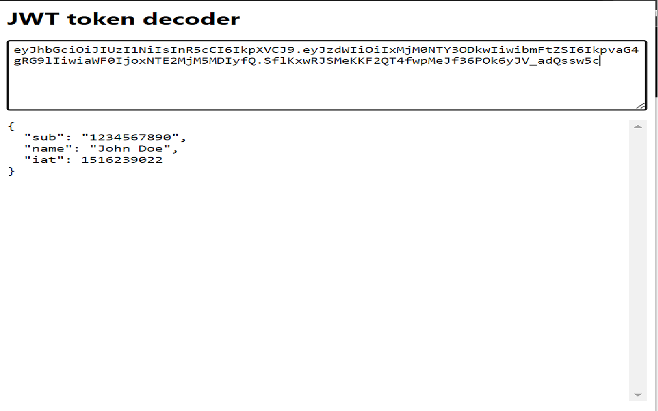 JWT token decoder截图1