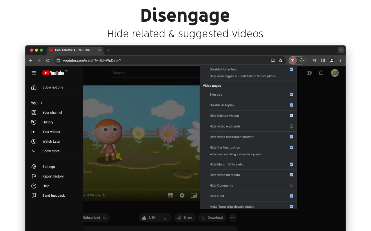 YouTube 控制面板截图1