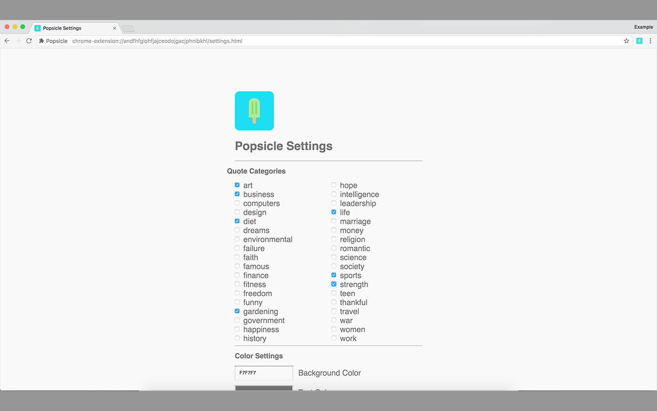 Popsicle: A Minimalist New Tab Replacement截图5