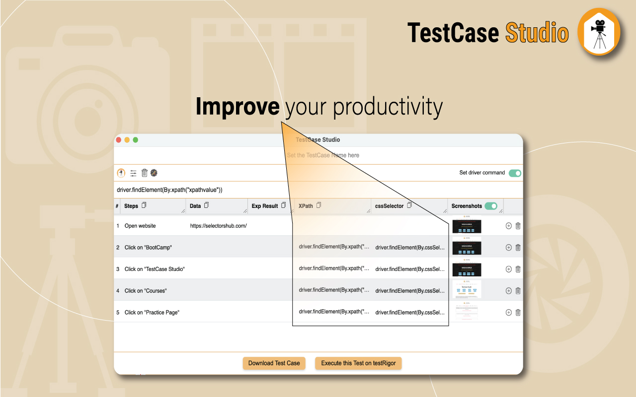 TestCase Studio - Selenium IDE截图1
