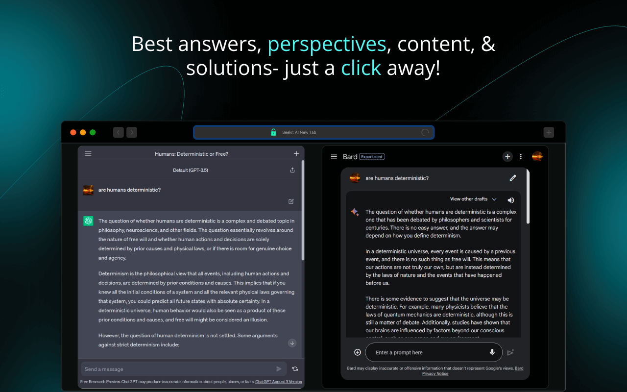 AI-powered New Tab with Bard & ChatGPT截图4