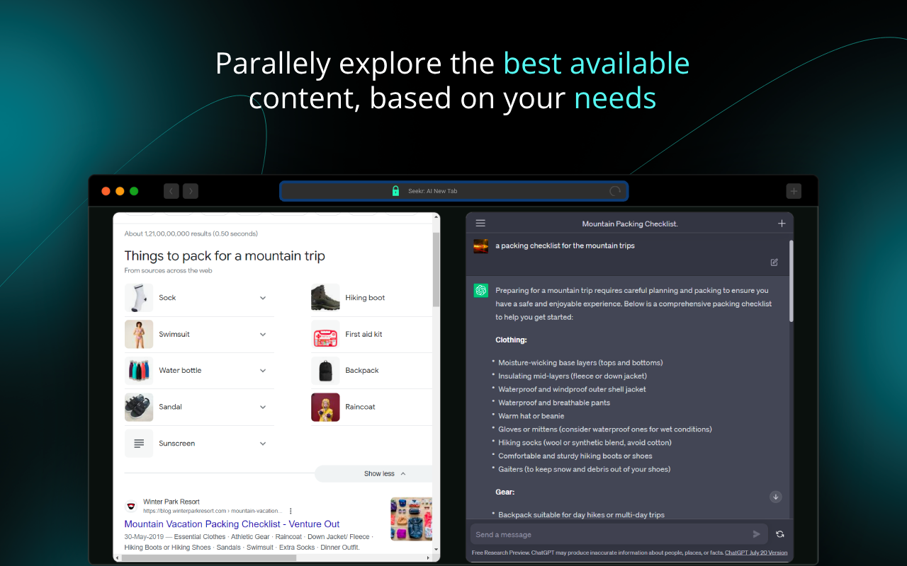 AI-powered New Tab with Bard & ChatGPT截图5