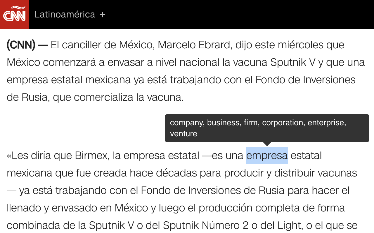 Codex | Click to translate any Spanish word截图4