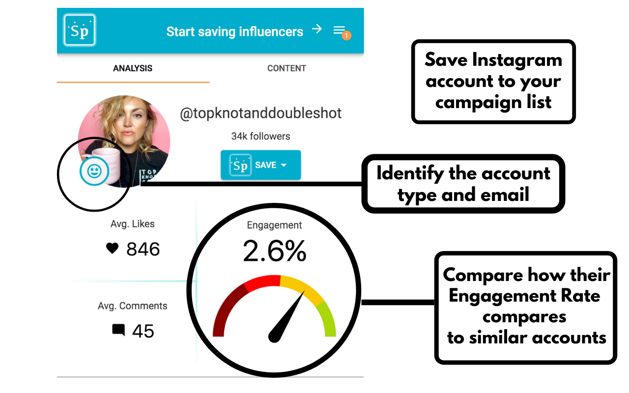 Socialpeeks Influencer Analyzer截图2