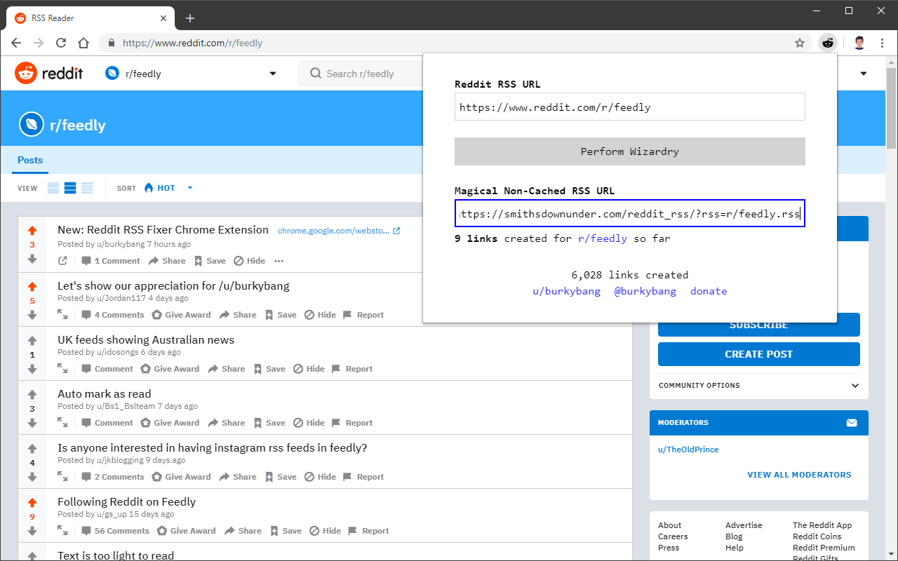 Reddit RSS Fixer截图1