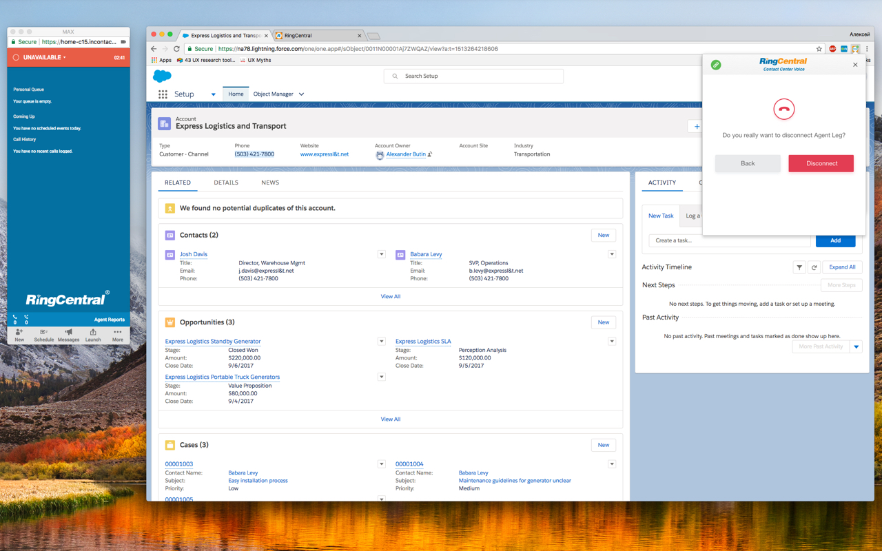 RingCentral Contact Center Voice截图1