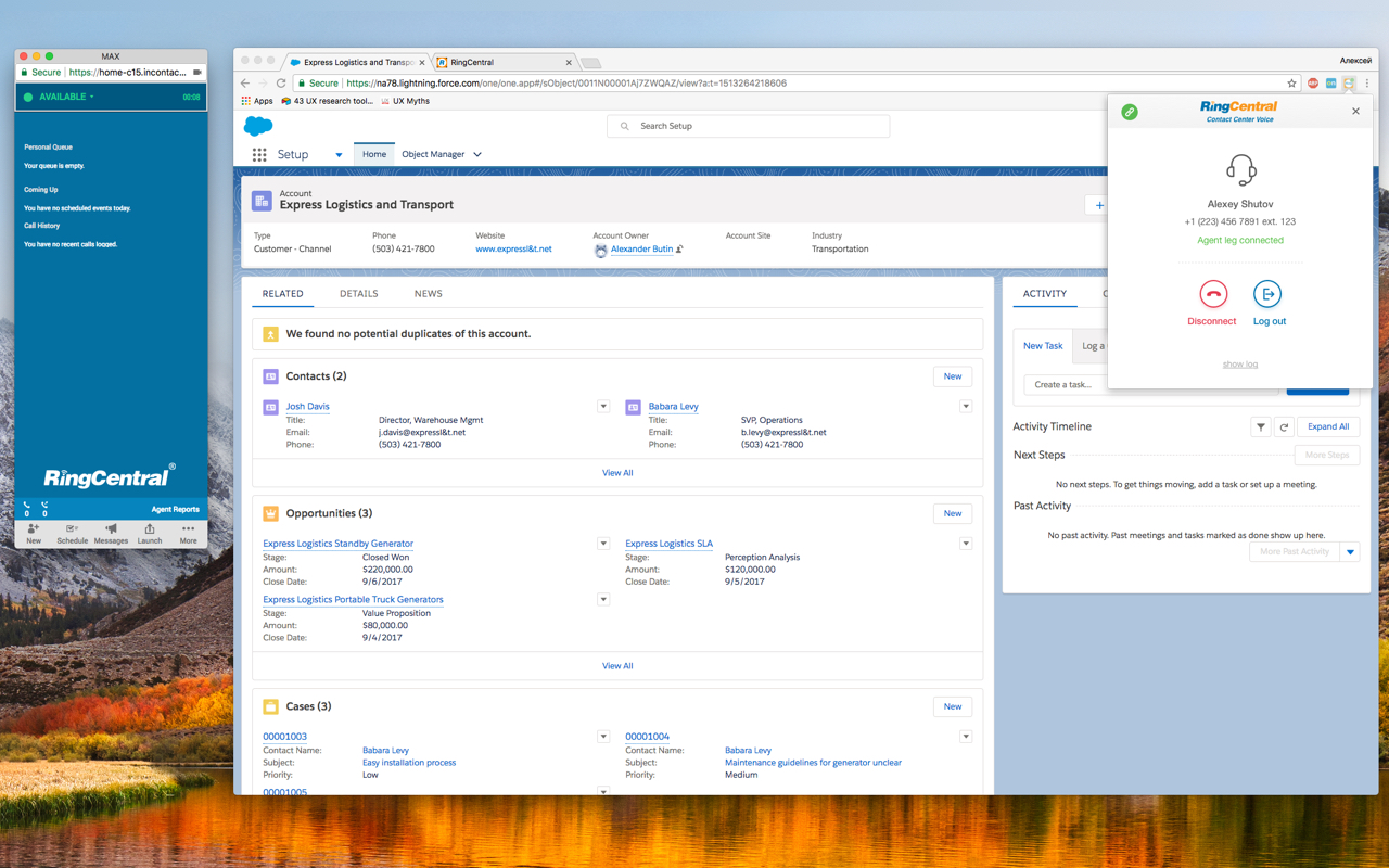 RingCentral Contact Center Voice截图3