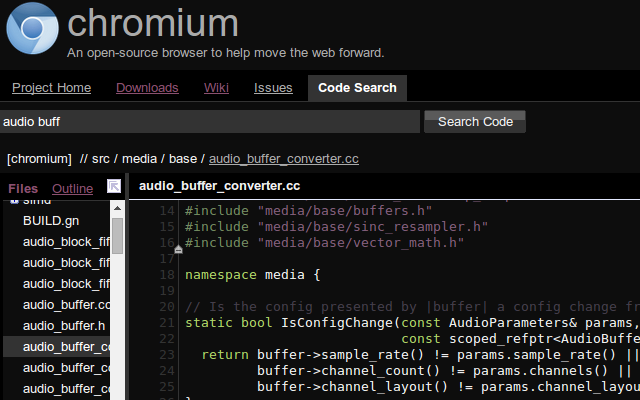 Chromium CodeSearch Theme截图1