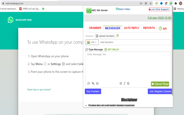 ABC WA Sender Plus – Smart Bulk Sender截图1