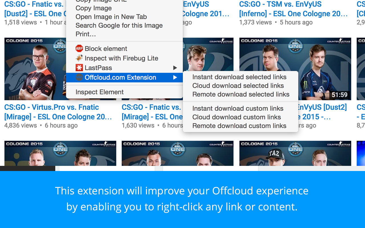 Offcloud.com Extension截图1