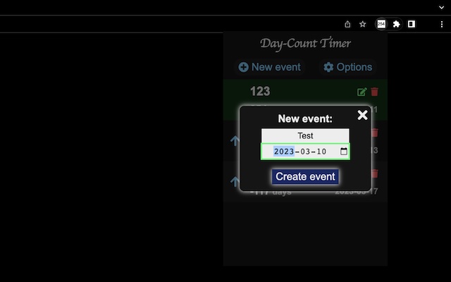 Day-Count Timer Extension截图4