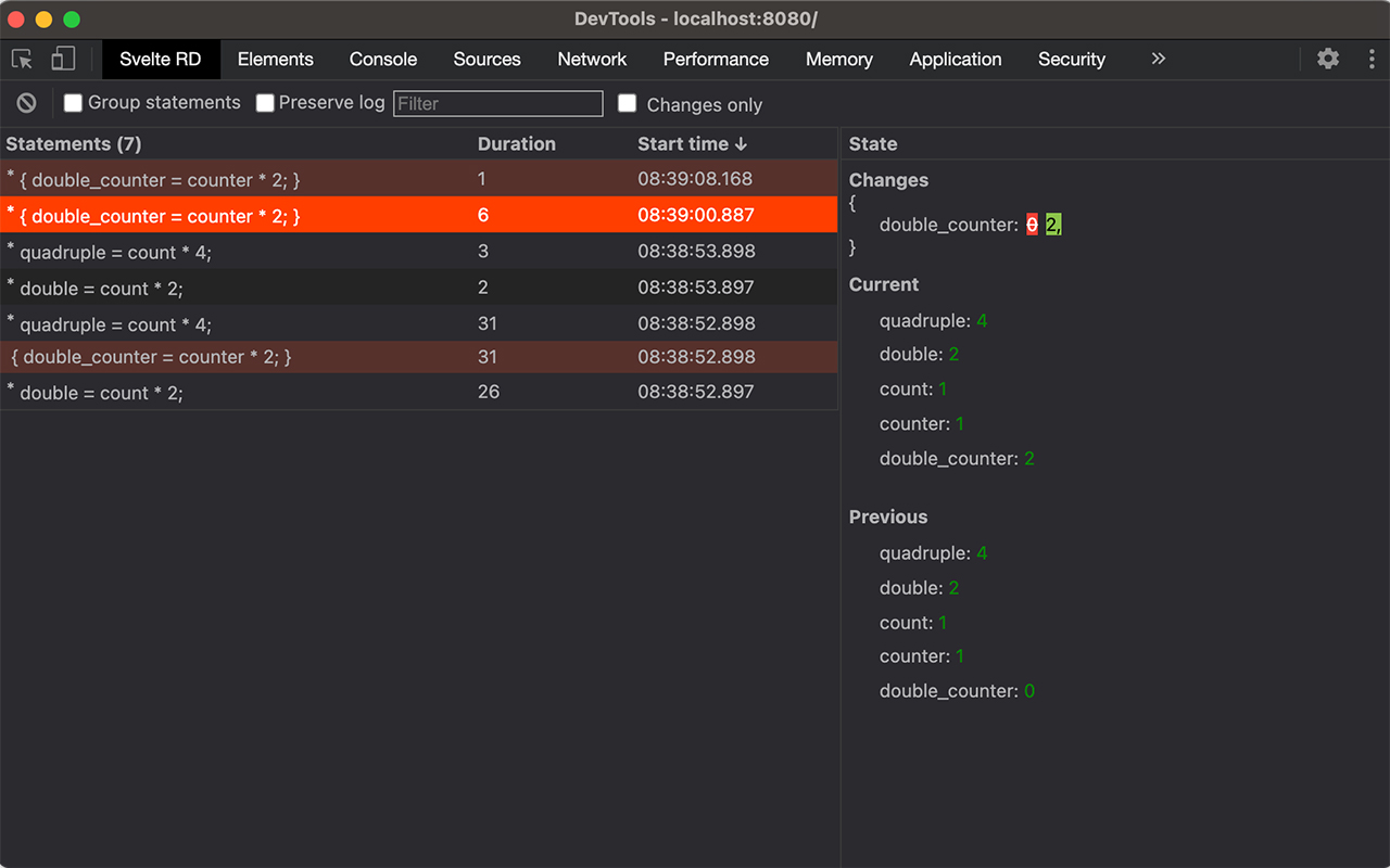 Svelte Reactive Debugger截图1
