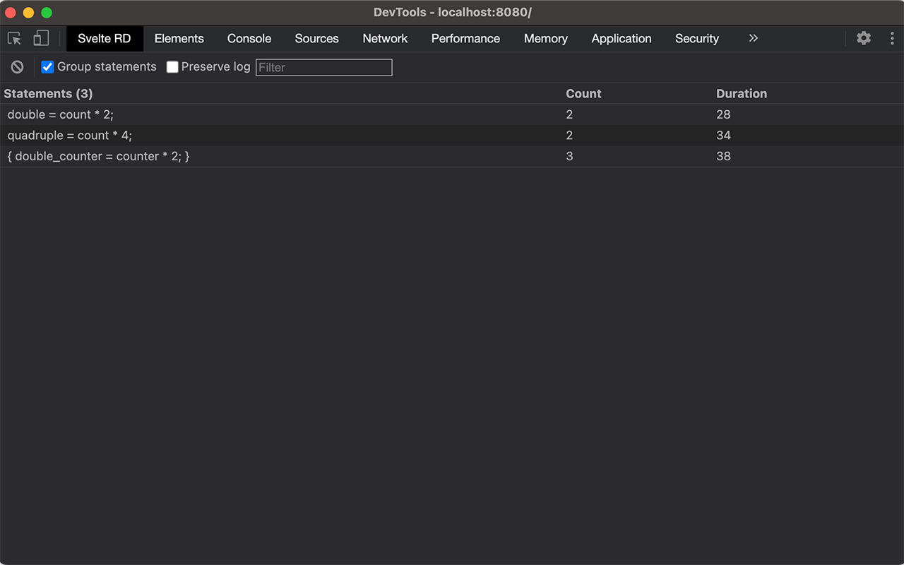 Svelte Reactive Debugger截图2