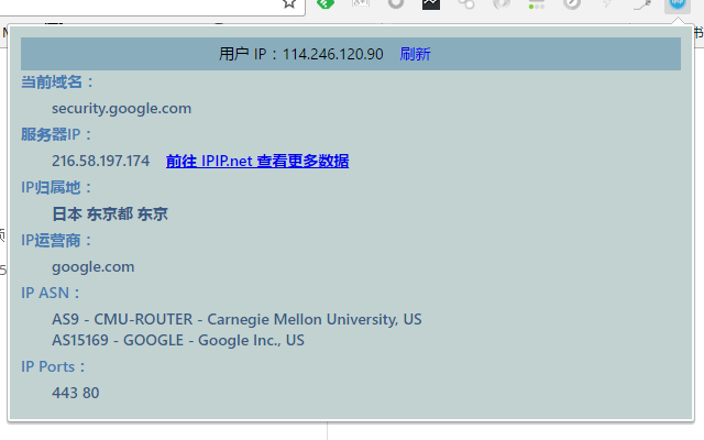 网站 IP 信息查询截图1