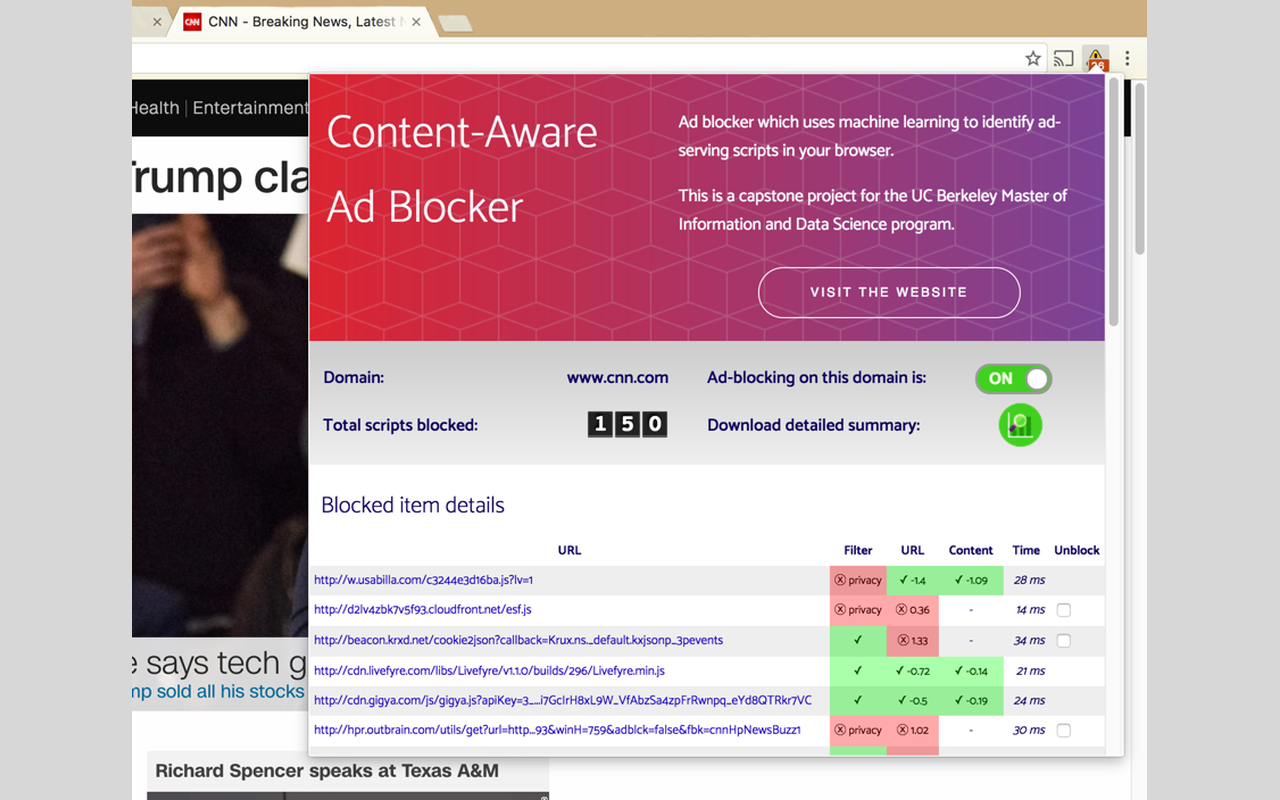 Content-aware Ad Blocker截图1