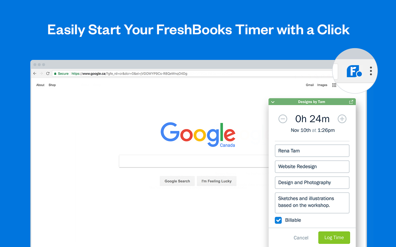 FreshBooks Time Tracker截图1