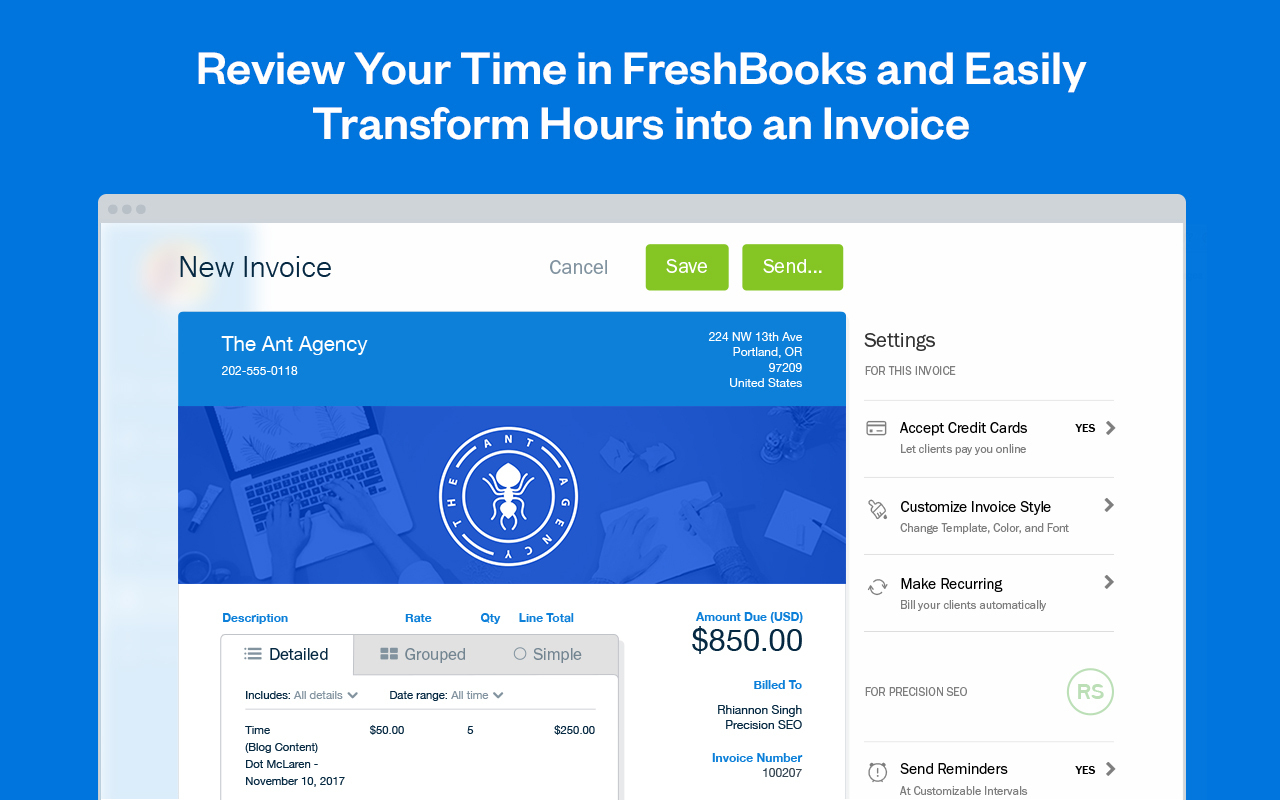 FreshBooks Time Tracker截图4