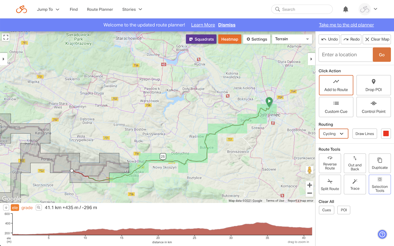 Squadrats Route Planning截图4