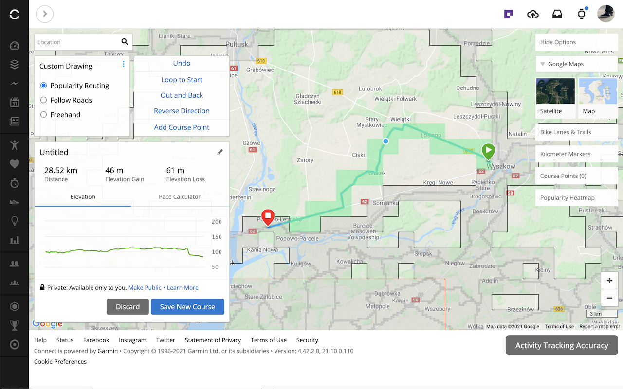 Squadrats Route Planning截图5