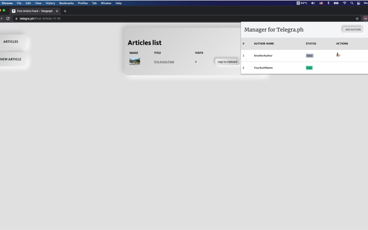 Manager for Telegra.ph截图1