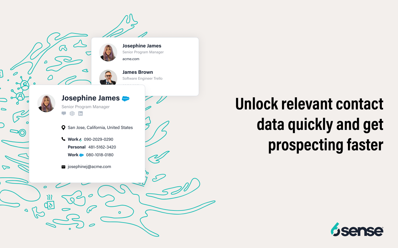 Find company and prospect data via any website or your CRM截图1