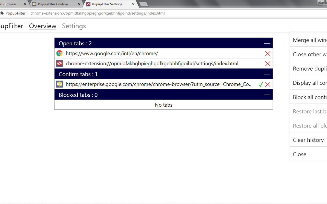 PopupFilter截图1