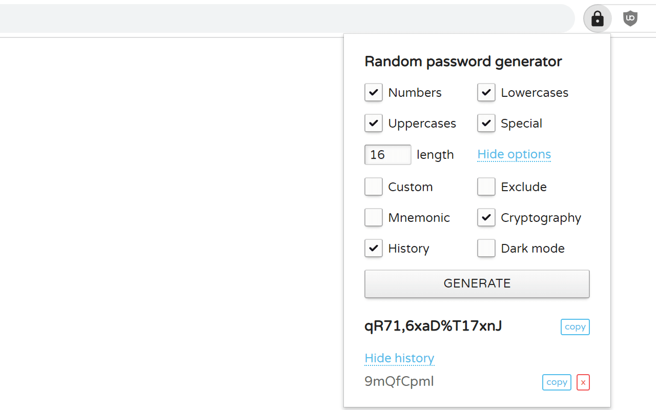 Random password generator截图1