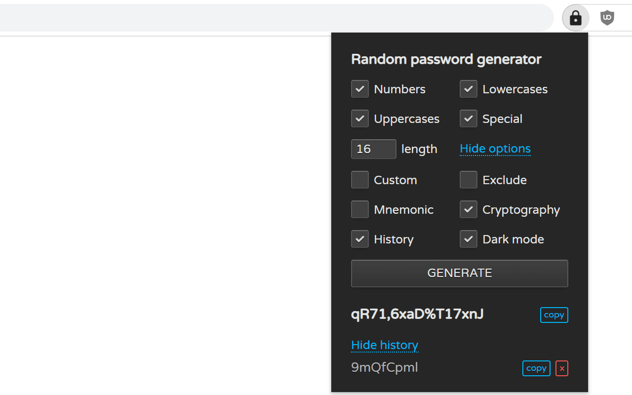 Random password generator截图2