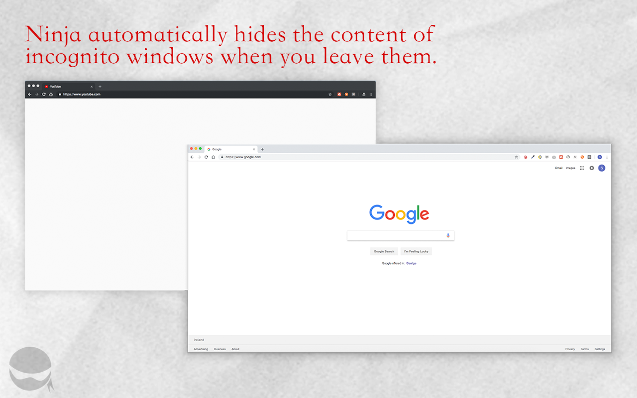 Ninja: Hide / Blur Windows & Tabs截图1