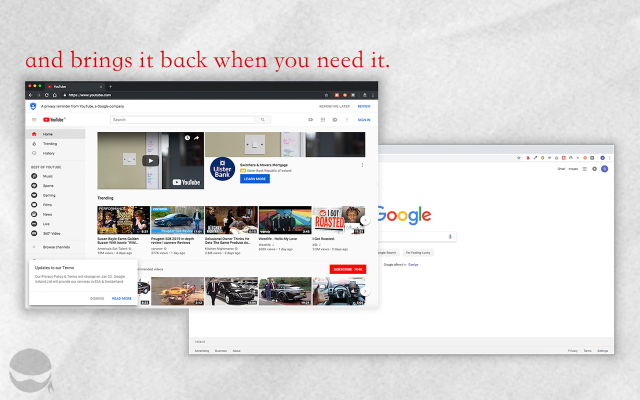 Ninja: Hide / Blur Windows & Tabs截图2
