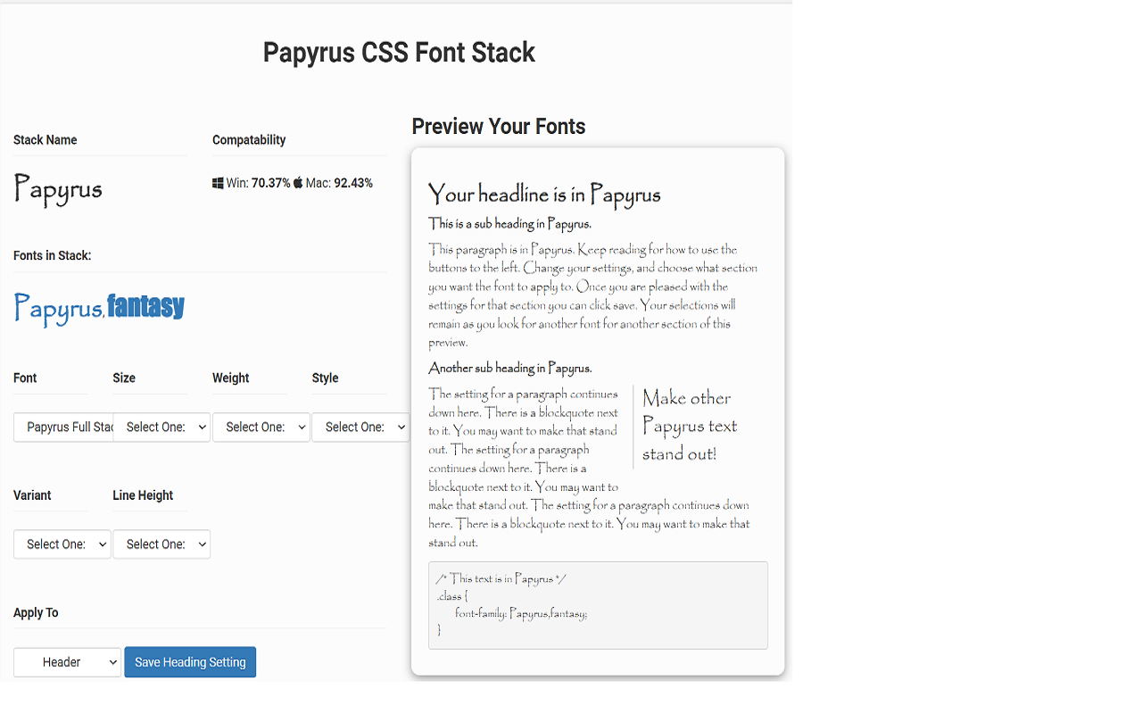 Papyrus Font Replacer截图2