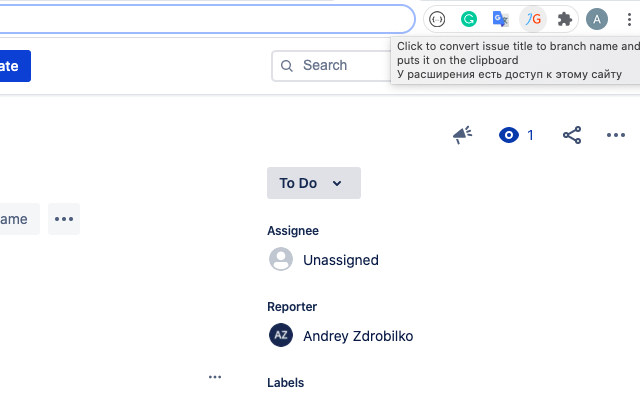 JiGit - Jira issue title to branch name截图3